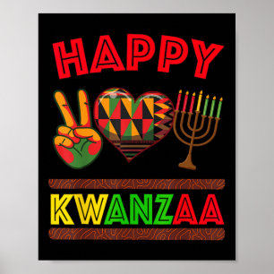 Poster Joyeux Kwanzaa Sept Principes Des Femmes Kwanzaa 1