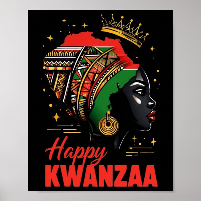 Poster Joyeux Kwanzaa Sept Principes Des Femmes Kwanzaa 2 (Devant)