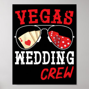 Poster Joyeux Marié Marié Mari Maris Maris et Femme Vegas