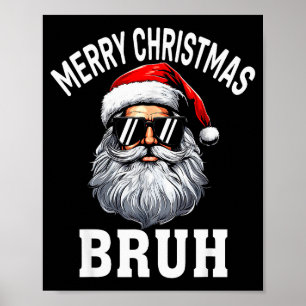 Poster Joyeux Noël Frère Mème Drôle de dicton pour frère