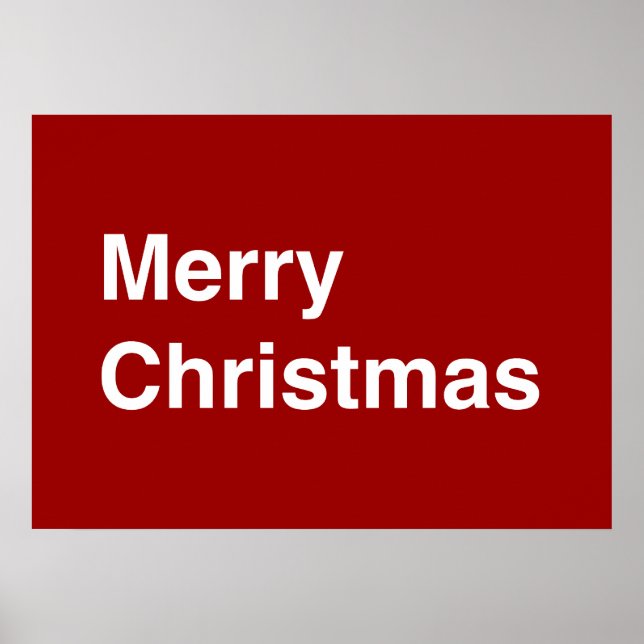 Poster Joyeux Noël Helvetica (Devant)