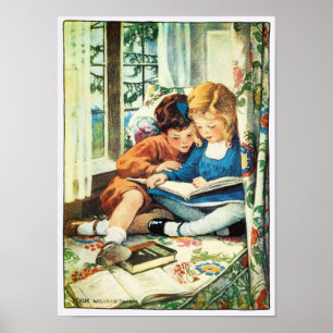 Poster Joyeux Noël Jessica Willcox Smith Illustration