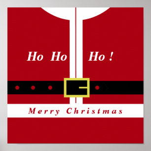 Poster Joyeux Noël - Père Noël - Cadeaux Pour Tous
