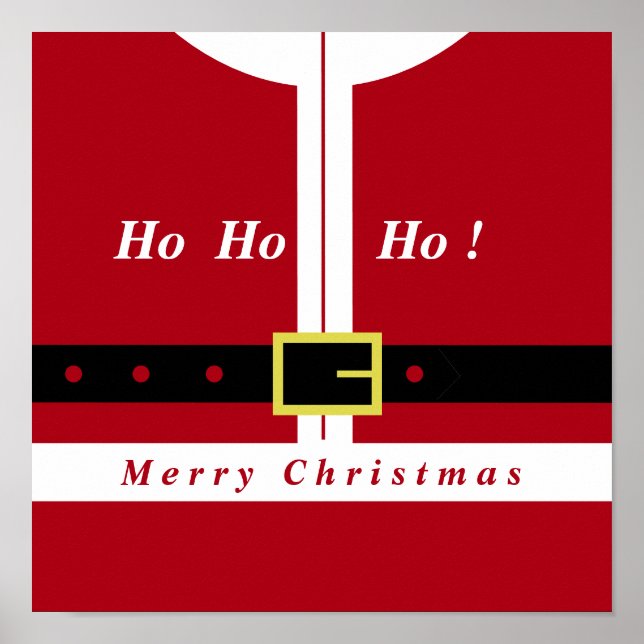 Poster Joyeux Noël - Père Noël - Cadeaux Pour Tous (Devant)