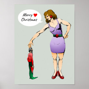Poster Joyeux Noël Petit Lutin