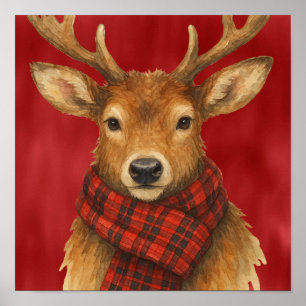 Poster Joyeux Noël Renne