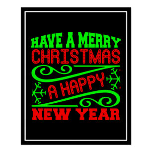 Poster Joyeux Noël Un Joyeux Nouvel An-34635