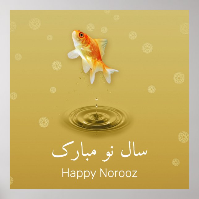 Poster Joyeux Nouvel An persan Norooz Fish (Devant)