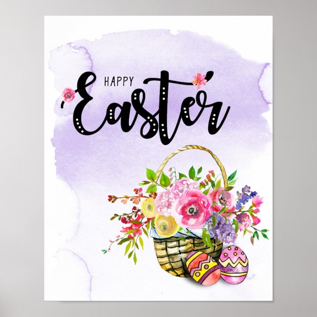 Poster Joyeux Pâques (Devant)
