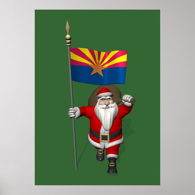 Poster Joyeux Père Noël Sur Le Chemin De L'Arizona (Devant)