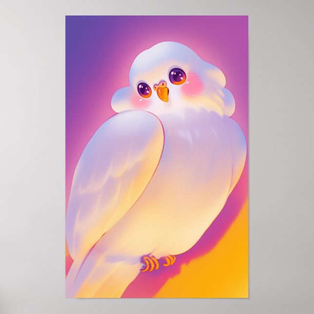 Poster Joyeux Petit Oiseau (Devant)