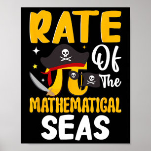 Poster Joyeux Pi Jour 3.14 Pi - Taux Drôle Des Mathemati