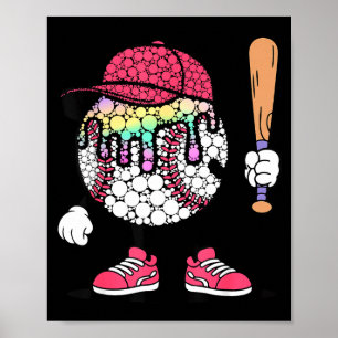 Poster Joyeux Point Day Points de Polka Baseball Enfants 