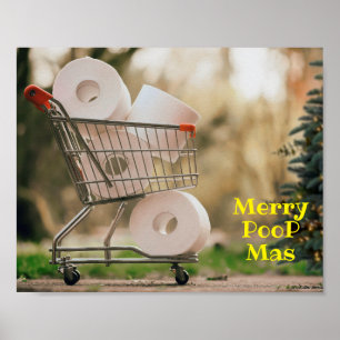 Poster Joyeux PooP Mas 2020 Convid Noël Salutations