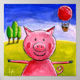 Poster Joyeux porc