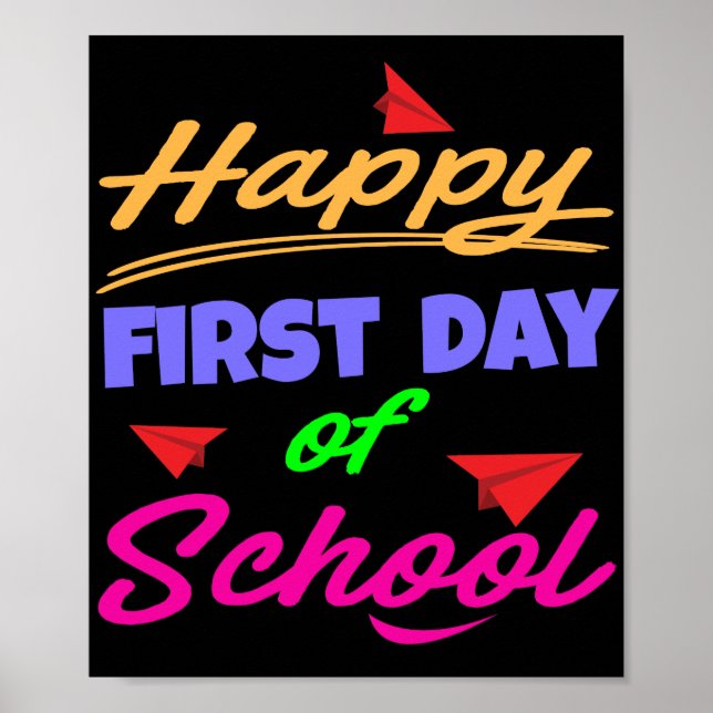 Poster Joyeux premier jour d'école (Devant)