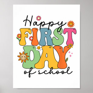 Poster Joyeux Premier Jour D'Enseignant Enfants Ck À L'Éc