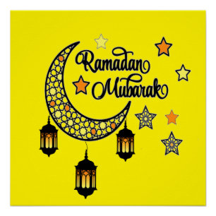 Poster Joyeux Ramadan Kareem Et Aïd Moubarak 2024