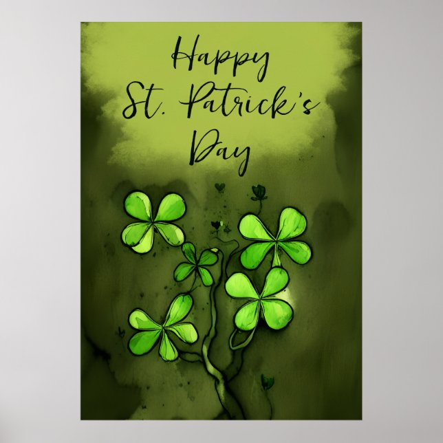 Poster Joyeux St Patrick's Day (Devant)