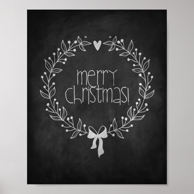 Poster joyeux tableau de bord de Noël (Devant)
