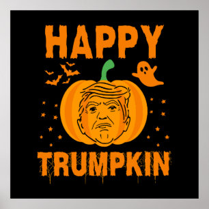 Poster Joyeux Trumpkin Rendre Halloween grand à nouveau