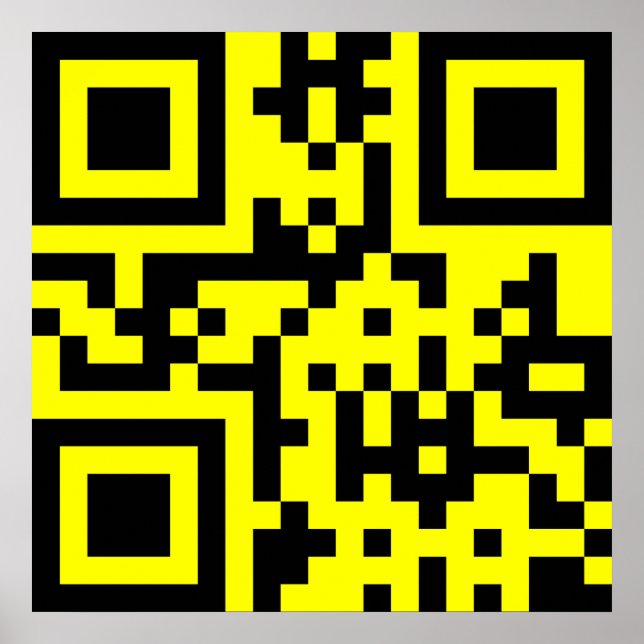 Poster ‹ Joyeux visage souriant Emoji — Code QR (Devant)