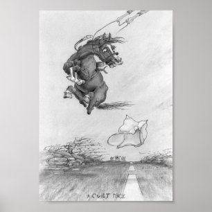 Poster JT08 "A Quiet Hack" black and white