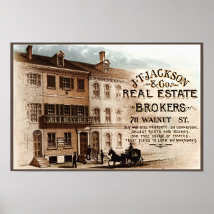 Poster JT Jackson Courtiers immobiliers - Philadelphie