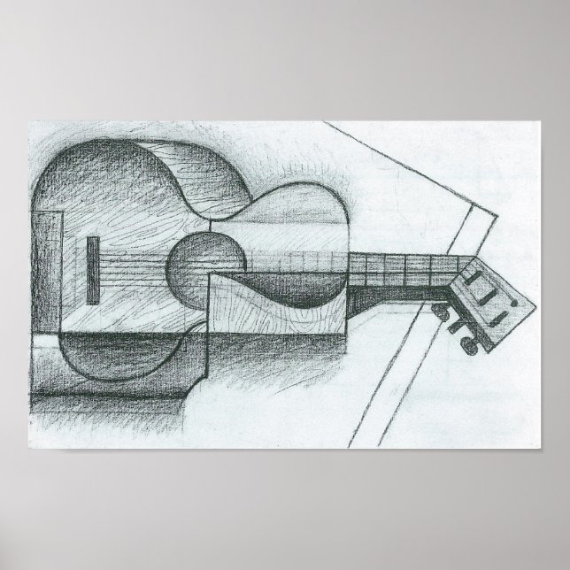 Poster Juan Gris - La Guitare (Devant)