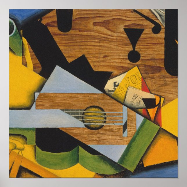 Poster Juan Gris - Vie Toujours Avec Guitare (Devant)