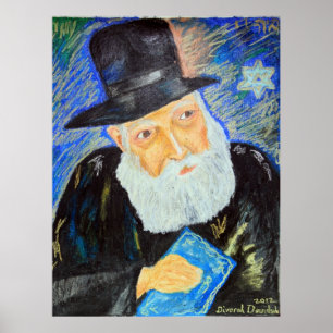 POSTER JUDAICA ART DONS - REBBE'S WORLD - ORIGINAL VENDU