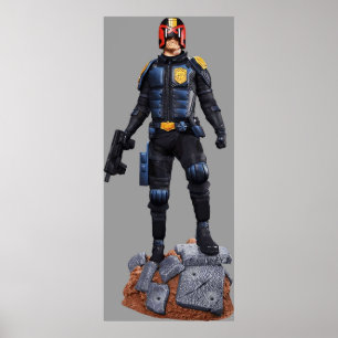 Poster judge dredd comic charcter hero