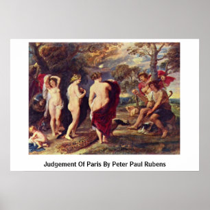 Poster Judgement Of Paris By Peter Paul Rubens