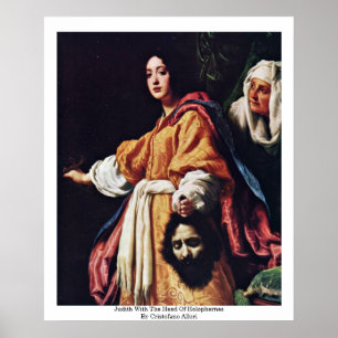 Poster Judith Avec La Tête De Holophernes