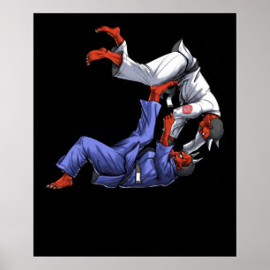 Poster Judo Lutte Démons Oni