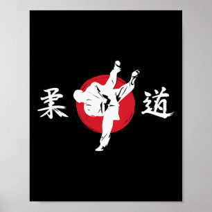 Poster Judo Martial Arts Comt Technique Japon