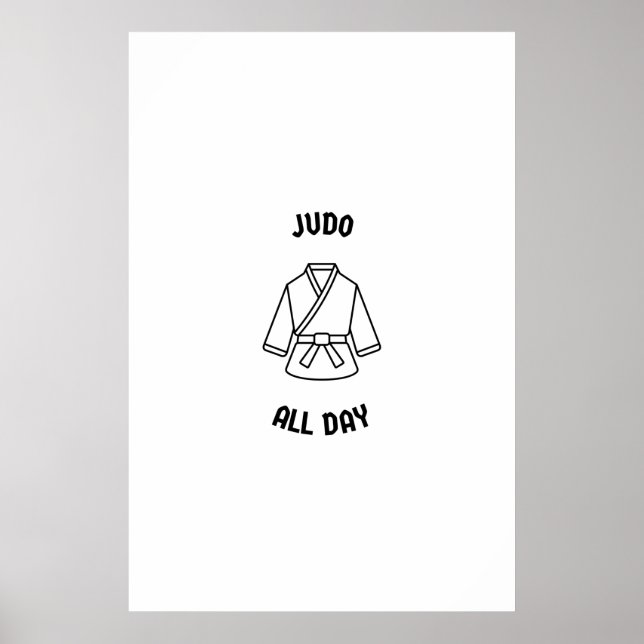 Poster Judo toute la journée (Devant)