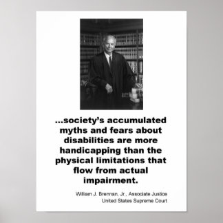 Poster Juge associé William J. Brennan, Jr.