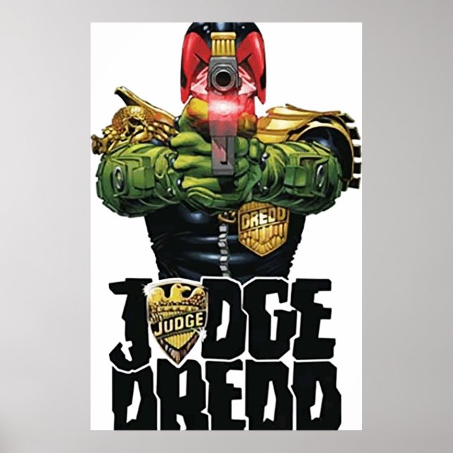Poster juge dredd design art (Devant)