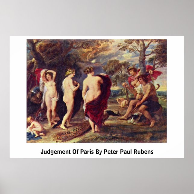 Poster Jugement De Paris Par Peter Paul Rubens (Devant)