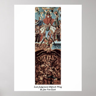 Poster Jugement dernier Diptych Wing Par Jan Van Eyck