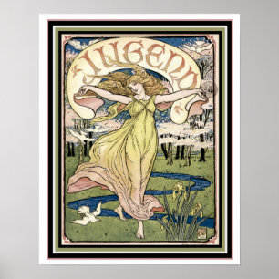 Poster Jugend Art Nouveau Cover 16 x 20