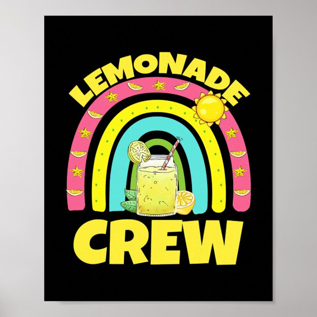Poster Juice Lemonade Crew Arc en ciel pour garçons fille (Devant)
