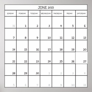POSTER JUIN 2015 CALENDRIER PLANNIER