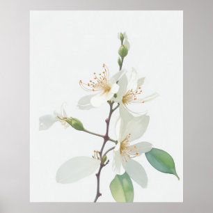 Poster Juin Fleur de naissance