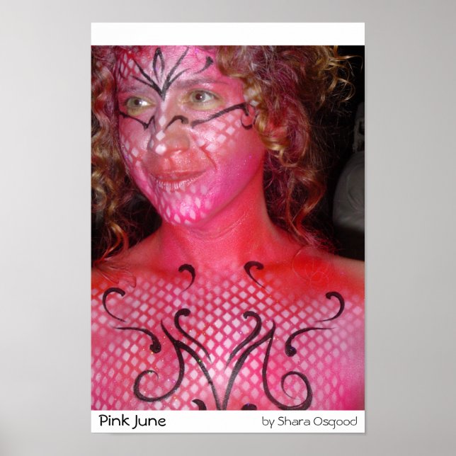Poster Juin rose (Devant)