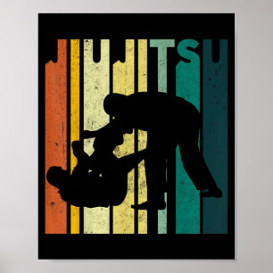 Poster Jujitsu BJJ Art martial MMA Jiu-Jitsu brésilien