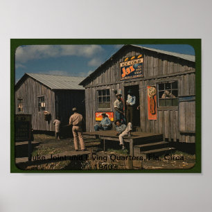 Poster Juke Joint and Living Quarters, Fla Circa années 1