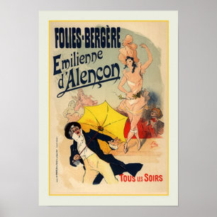 Poster Jules Chéret, publicité, 1890