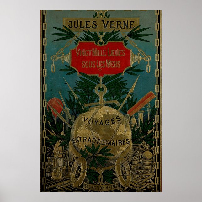 Poster Jules Verne Extraordinary Voyages (Devant)